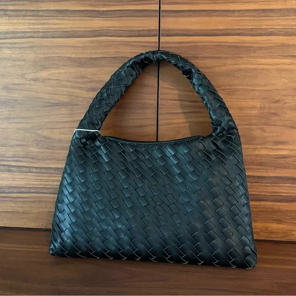 Walter Baker Woven Vegan Leather Margaux Handbag - Picture 2 of 2